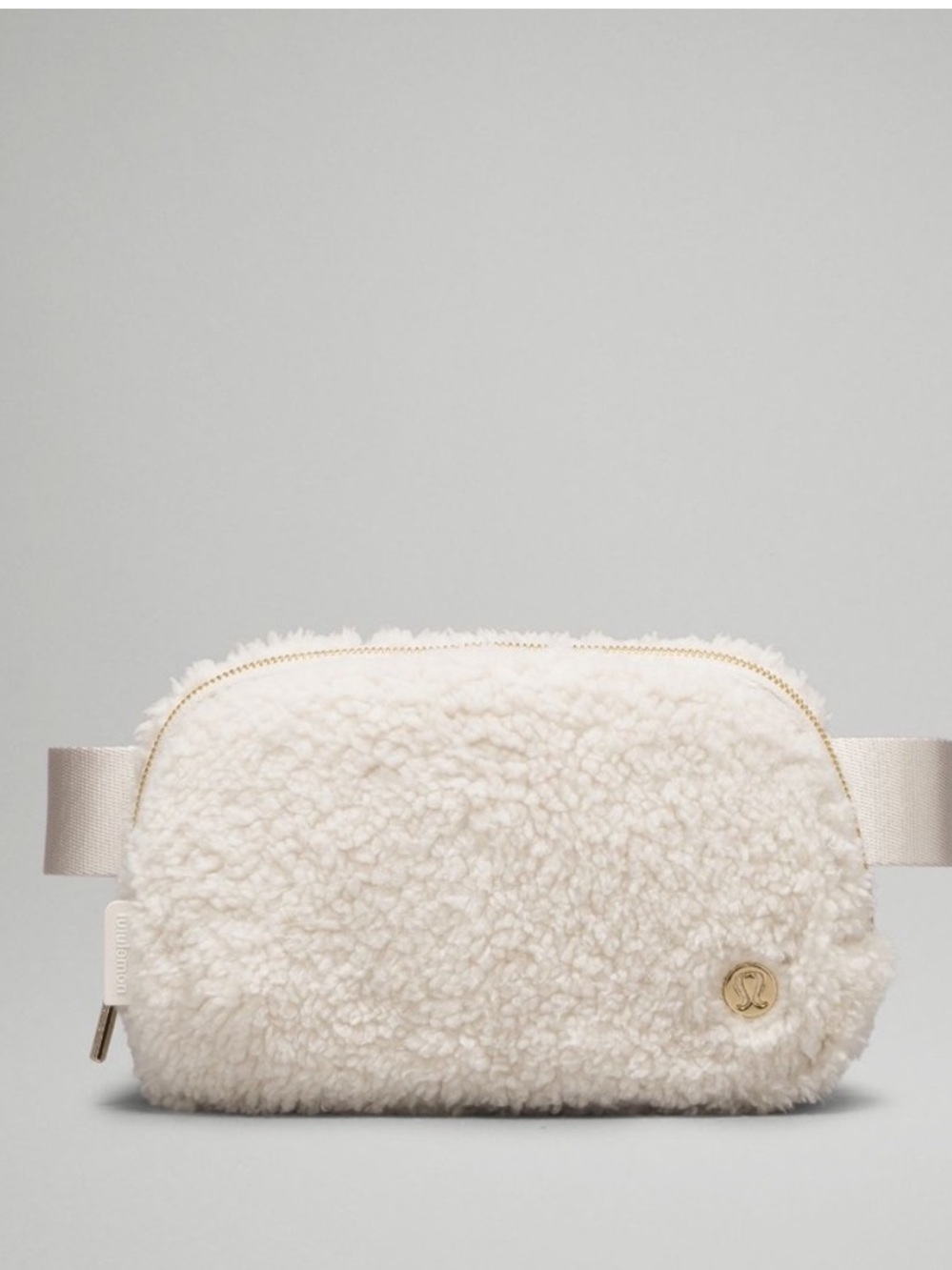 lululemon athletica Fleece Belt Bag in Cream